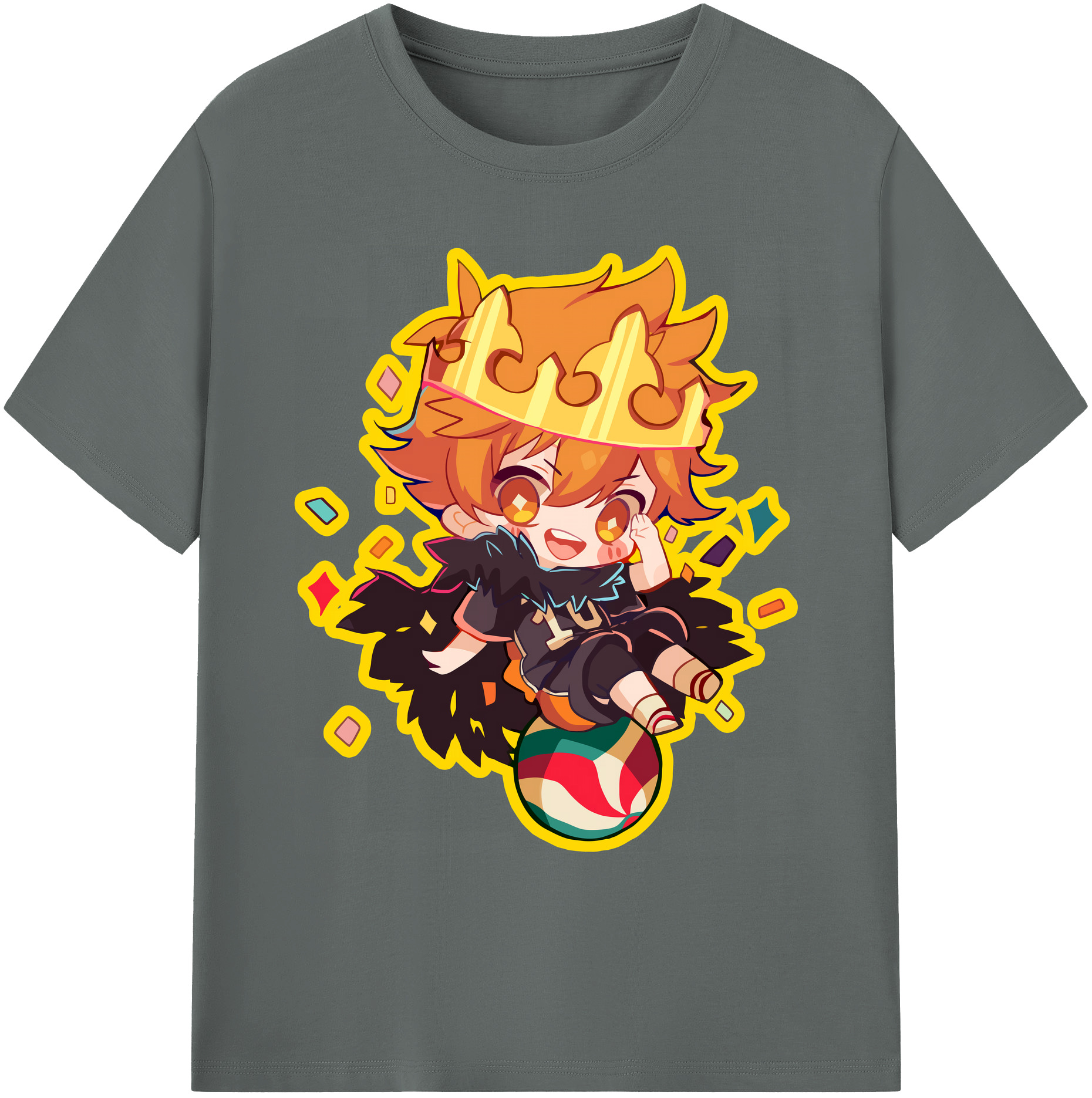 （画像用） ハイキュー!! Haikyu!! 綿100％ メンズ半袖Tシャツ｜肌触りやわらか＆通気性